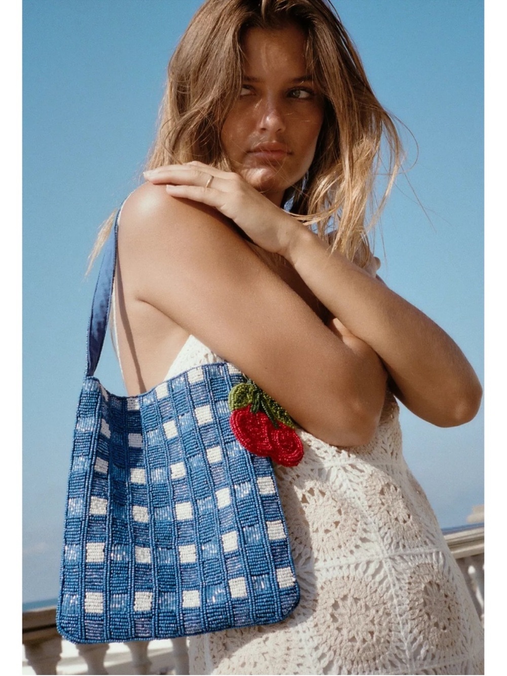 NWT Zara White and Cream Crochet Mini Dress